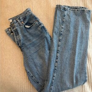 Mango High Rise Kaia Jean straight leg